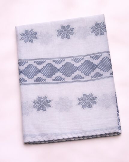 شيل قطن لندني بالقروشيه رمادي 008