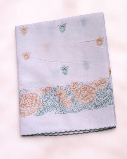 شيل قطن لندني بالقروشيه اخضر مع اصفر 010